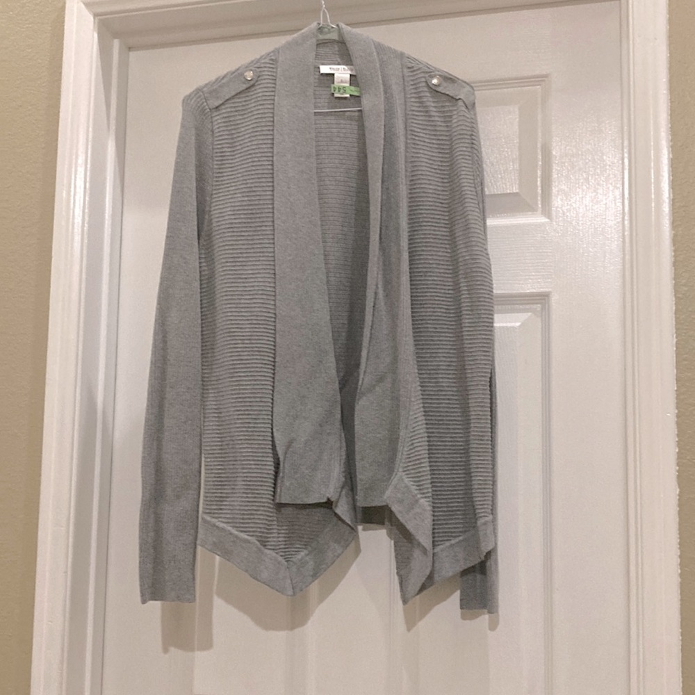 White House Black Market grey sweater.
